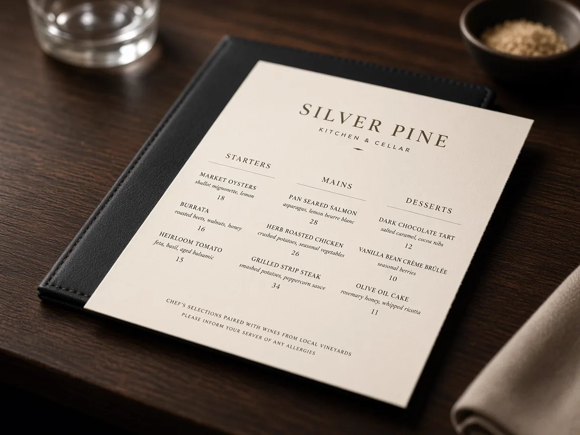Menus concept