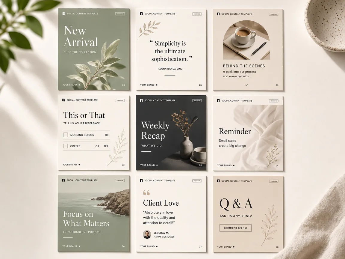 Content templates concept